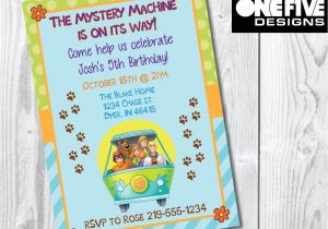 Personalized Scooby Doo Party Invitations Scooby Doo Birthday Invitation Printable 5×7