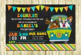 Personalized Scooby Doo Party Invitations Scooby Doo Personalized Printed Birthday Invitations
