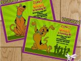 Personalized Scooby Doo Party Invitations Scooby Doo Printable Birthday Invitation Digital File