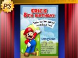 Personalized Super Mario Birthday Invitations Items Similar to Personalized Super Mario Birthday Party