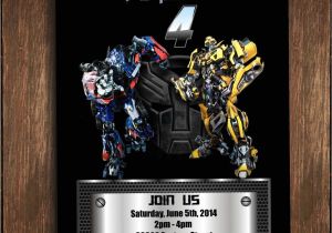 Personalized Transformer Birthday Invitations Transformers Digital Birthday Invitation Bumble Bee