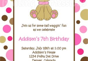Pet Birthday Party Invitations Birthday Invites Awesome 10 Puppy Birthday Invitations