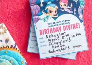 Peter Rabbit Nick Jr Birthday Invitations Nick Jr Birthday Invitations Plan A Shimmer and Shine