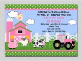 Petting Zoo Birthday Invitation Template Farm Invitation Girls Farm Invitation Pink Farm