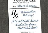 Pharmacy Graduation Party Invitations Medical Field Graduation Party Invitation by