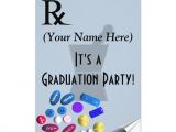 Pharmacy Graduation Party Invitations Pharmacist Graduation Invitations Rx Pad Design Pharmacists
