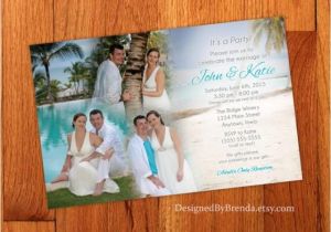 Photo Collage Wedding Invitations Blended Photo Collage Wedding Invitation Large Size