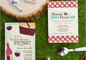 Picnic Bridal Shower Invitations Picnic theme Wine Bridal Showers – Wine Country Occasions