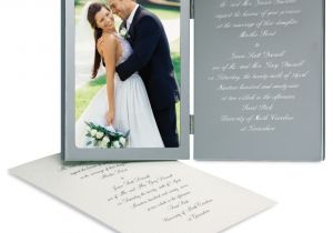Picture Frame Wedding Invitations Engraved Wedding Invitation Photo Frame Wedding