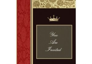 Picture Frame Wedding Invitations Picture Frame Red and Gold Wedding Invitations Zazzle