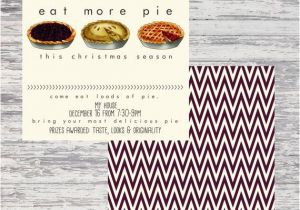 Pie Party Invitations Pie Party Invitation Printable by Ohollie On Etsy 18 00