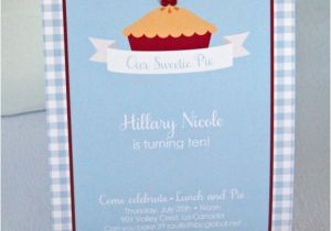 Pie Party Invitations Sweet Pie Party Invitations by Bloom by Bloomdesignsonline