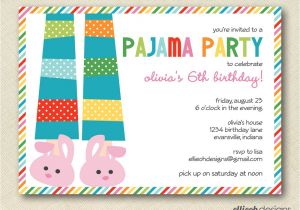 Pijama Party Invitation Pajama Party Invitation Cimvitation