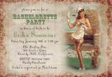 Pin Up Girl Bachelorette Party Invitations Bachelorette Party Invitations Retro Pin Up Girl Bridal