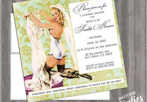 Pin Up Girl Bachelorette Party Invitations Items Similar to Vintage Pin Up Girl Invitation