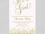 Pink and Gold Baby Shower Invitations Free Pink and Gold Baby Shower Invitations