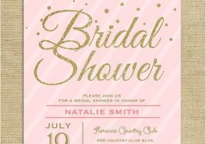 Pink and Gold Bridal Shower Invitations Etsy Best Of Bridal Shower Invitation Etsy Ideas Wedding