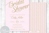 Pink and Gold Bridal Shower Invitations Etsy Pink Gold Bridal Shower Invitations by Shoppartyboutique