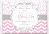 Pink and Grey Baby Shower Invites Pink and Gray Baby Shower Invitations – Gangcraft