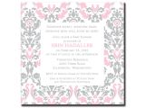 Pink and Grey Baby Shower Invites Pink and Gray Baby Shower Invitations