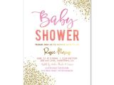 Pink and orange Baby Shower Invitations Baby Shower Invitation