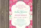 Pink and Teal Baby Shower Invitations Pink and Teal Baby Shower Invitation Baby Girl Shower