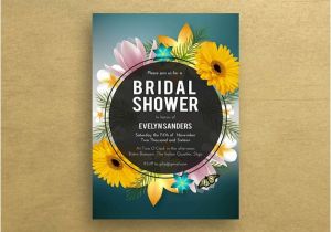 Pink and Yellow Bridal Shower Invitations Bridal Shower Invitations Sunflower Bridal Shower