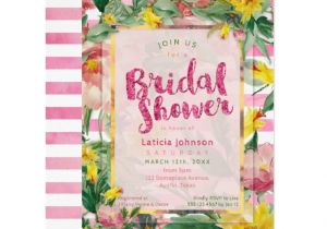 Pink and Yellow Bridal Shower Invitations Bridal Shower