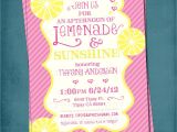Pink and Yellow Bridal Shower Invitations Lemonade and Sunshine Baby or Bridal Shower Invite Yellow