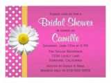 Pink and Yellow Bridal Shower Invitations Pink and Yellow Daisy Bridal Shower Invitation