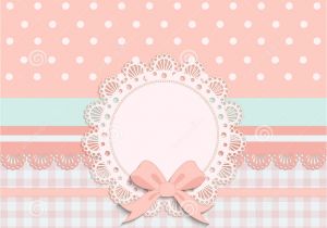 Pink Birthday Invitation Template Vector Card for Little Girls Stock Vector Image 62763790