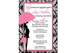 Pink Black and White Baby Shower Invitations Pink and Black Baby Shower Invitation Various Invitation
