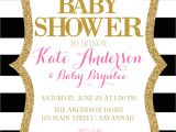 Pink Black and White Baby Shower Invitations Pink Black and White Baby Shower Invitation Pink and