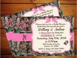 Pink Camo Baby Shower Invites It S A Girl Camo Baby Shower Invitation Pink Camo