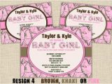Pink Camo Baby Shower Invites Items Similar to Hunting Pink Camo Baby Shower Invitation