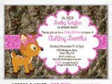 Pink Camo Baby Shower Invites Pink Camo Baby Shower Invitation Girl Glitter Oh Deer Doe