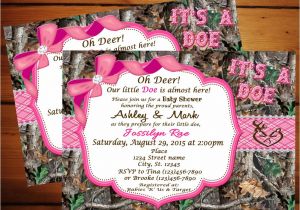 Pink Camo Baby Shower Invites Pink Camo Baby Shower Invitations