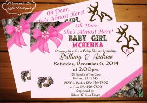 Pink Camouflage Baby Shower Invitations Peek A Boo Camo Baby Shower Invitation Girl Girl Camo