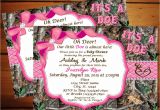 Pink Camouflage Baby Shower Invitations Pink Camo Baby Shower Invitations