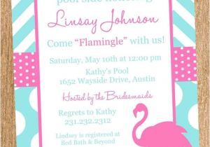 Pink Flamingo Bridal Shower Invitations Flamingo Bridal Shower Invitation Diy Printable by