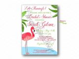 Pink Flamingo Bridal Shower Invitations Let 39 S Flamingle Pink Flamingo Bridal Shower Invitations
