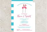 Pink Flamingo Bridal Shower Invitations Pink Flamingo Couples Bridal Shower Invitation by Swanky