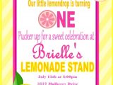 Pink Lemonade Birthday Party Invitations Pink Lemonade Birthday Invitation Pink Lemondade Birthday