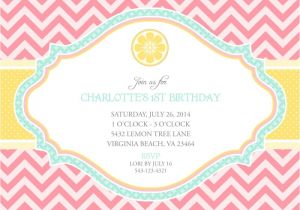 Pink Lemonade Birthday Party Invitations Pink Lemonade Birthday Party Printable Invitation
