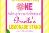 Pink Lemonade Party Invitations Pink Lemonade Birthday Invitation Pink Lemondade Birthday