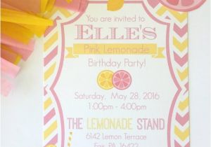 Pink Lemonade Party Invitations Pink Lemonade Party Invitation by Celebrate In Detail