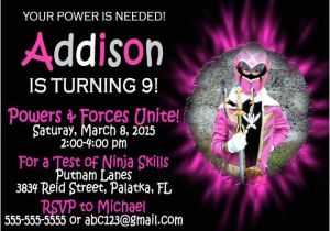 Pink Power Ranger Birthday Invitations 46 Best Power Rangers Birthday Party Ideas Images On