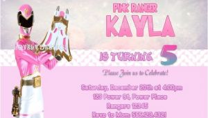 Pink Power Ranger Birthday Invitations 46 Best Power Rangers Birthday Party Ideas Images On Pinterest