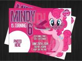 Pinkie Pie Birthday Invitations My Little Pony Pinkie Pie Birthday Invitation by