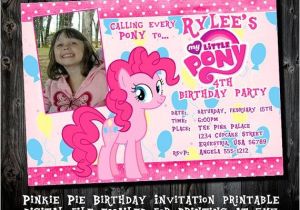 Pinkie Pie Birthday Invitations Pinkie Pie Birthday Party Invitations Printable